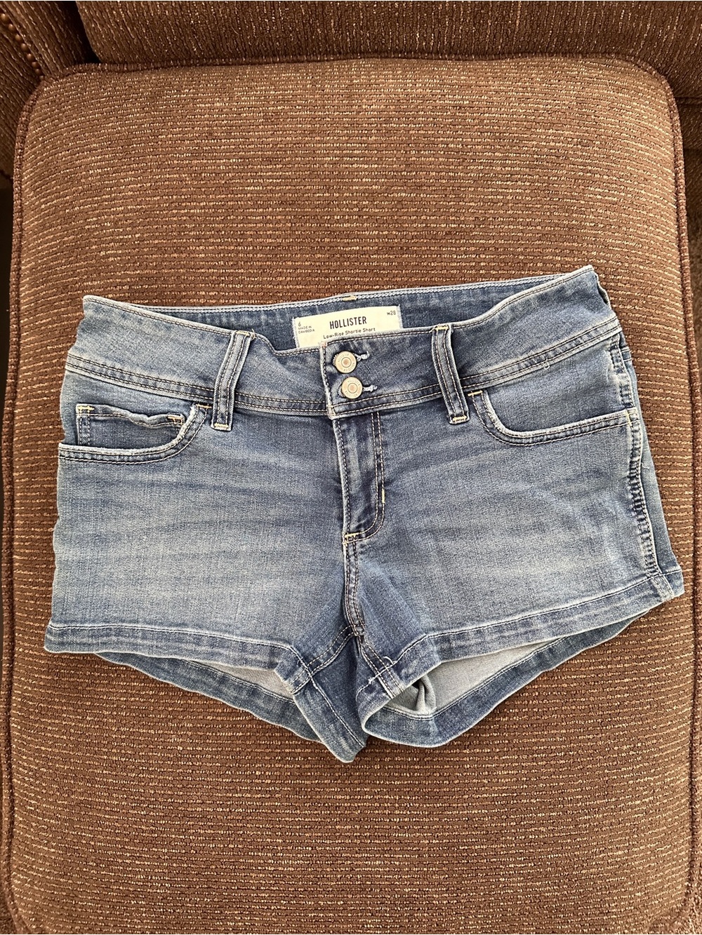 Hollister Light Blue Denim Women's Shorts